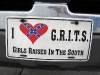 Girls Raised in the South License Plate