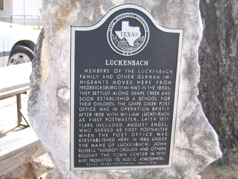 08. Historic Luckenbach sign