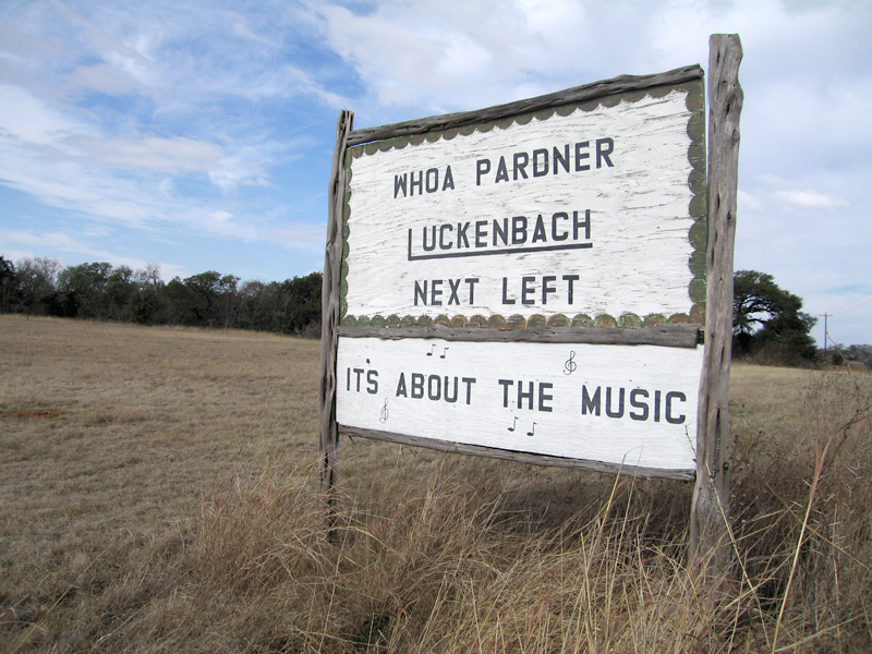 07. Back of Luckenbach sign