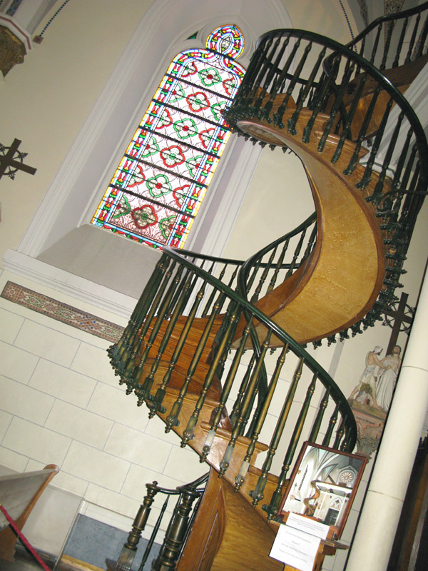 The Miraculous Stairs at Loretto Chapel in Santa Fe, NM