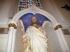 Jesus overlooks the Loretto Chapel