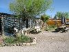 The guest courtyard at Riverbend Hot Springs