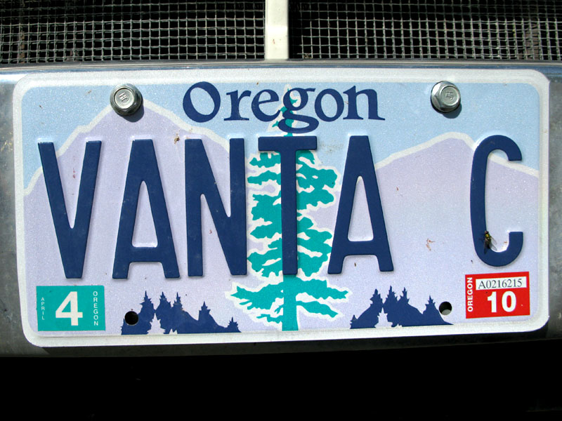 vandweller personalized license plate