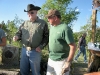 Larry Vickers an Guest at Wednesday steak cookout on Gold Hill