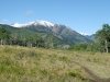 Snow capped Rockies from Vickers upper ranch