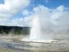 Geyser Erupting Yellowstone National Park
