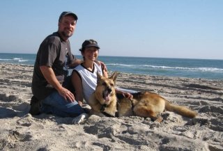 On the beach in North Carolina