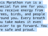 marathon prayer