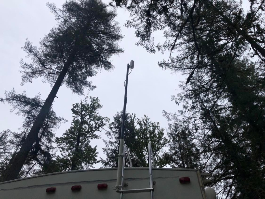camping wifi antenna pole