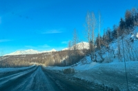 Parks Highway to Denali National Park in Winter