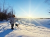 Jim and Nellie on the Talkeetna River December 3 2023