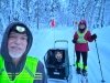 Jim, Nellie, and Rene Christmas in Willow AK