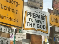 Meet Thy God at Signpost Forest, WatsonLake BC
