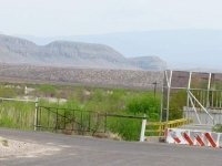 Feeble Big Bend Texas Rio Grande Mexican Border Blockade