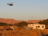 Military Helicopter Maneuvers over Slab City RVs