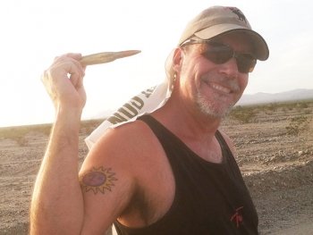 Live 50 cal. Ammunition Round Brass Slab City