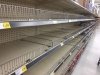 Empty Supermarket Pasta Shelves