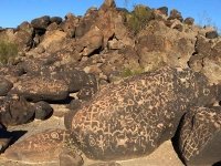 Petroglyphs at Painted Rock Campground Gila Bend, AZ