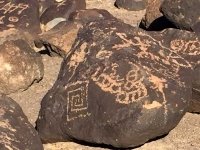 Petroglyphs at Painted Rock Campground Gila Bend, AZ