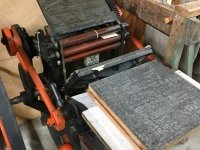 Old Printing Press Carbon County Museum