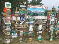 The Signpost Forest in Watson Lake, BC