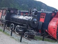 Old Trains in Skagway, Alaska