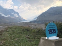 Columbia Icefields Athabasca Glacier History Marker