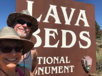 Lava Beds Welcome Sign