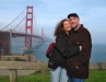 Another loving couple at the Golden Gate Bridge