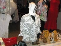 Expensive fabric scrap shirt is Sanrta Fe chic