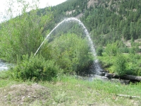 Perks Pisser returns water to the Lake Fork of the Gunnison River