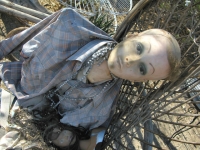 Creepy Doll in Garden of Slab City