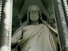 Creepy Jesus Monument Mt Olivet Cemetery