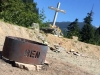 Memorial for Ben on road to Salmon Glacier