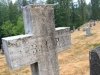 Nelson, BC Cemetery Old RIP Cross headstone