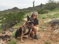 Wyatt and Rene at Casa Grande, Arizona Boondocking Spot
