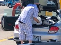 Redding, CA Truck Stop Patron