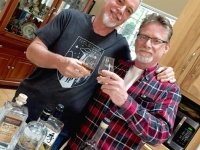 Jim toasts College Buddy, Ari