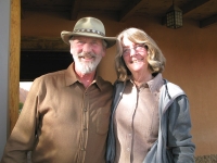 Our new friends Roger and Anne at Rancho de las Golandrinas