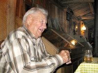 Perk Vickers tells tales at Friday Ranch Burger Cookout