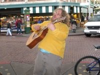Guitar singer Pikes Place Market Seattle