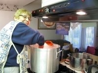Mama Agredano making Tamales