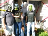 Masked Purcells Halloween Decorations