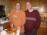 Nelson Brothers Jim and Alec Enjoy Thanksgiving Dinner