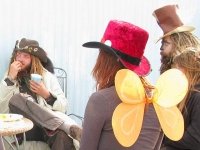 Slab City Mad Hatter Potluck Partygoers