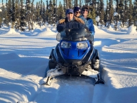 Snowmachine Trio in Willow Alaska