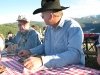 Perk and son Larry Vickers at Gold Hill Steak Fry