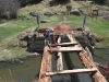 Dave attempts to cross San Antonio Hot Springs bridge