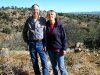 RVers Kim and Sam near New Mexico property