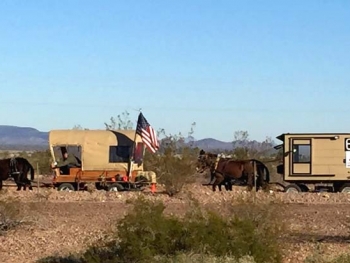 Mule Wagon with Trailer in Gila Bend, AZ